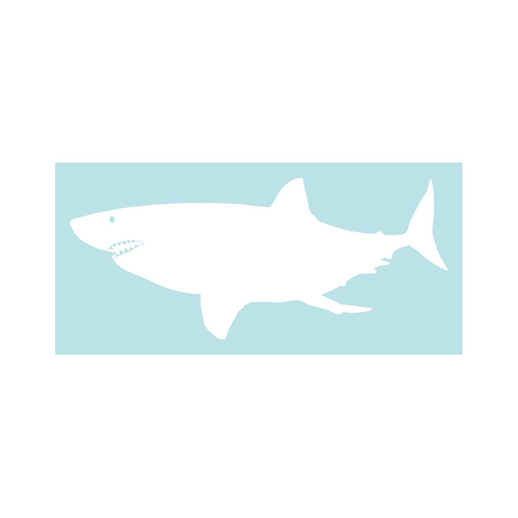 ステッカー ホホジロザメ2