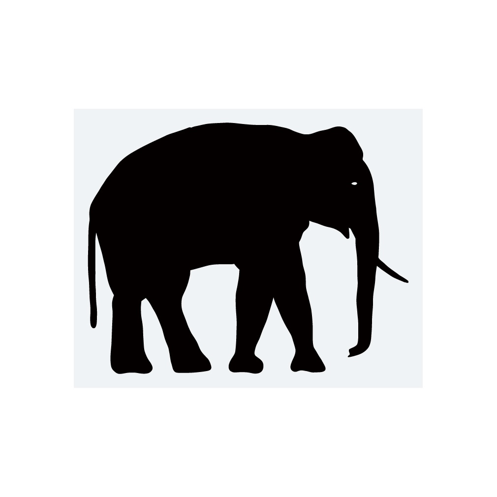 ステッカー ゾウ2