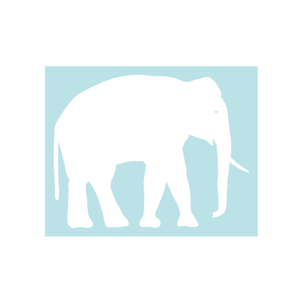 ステッカー ゾウ2