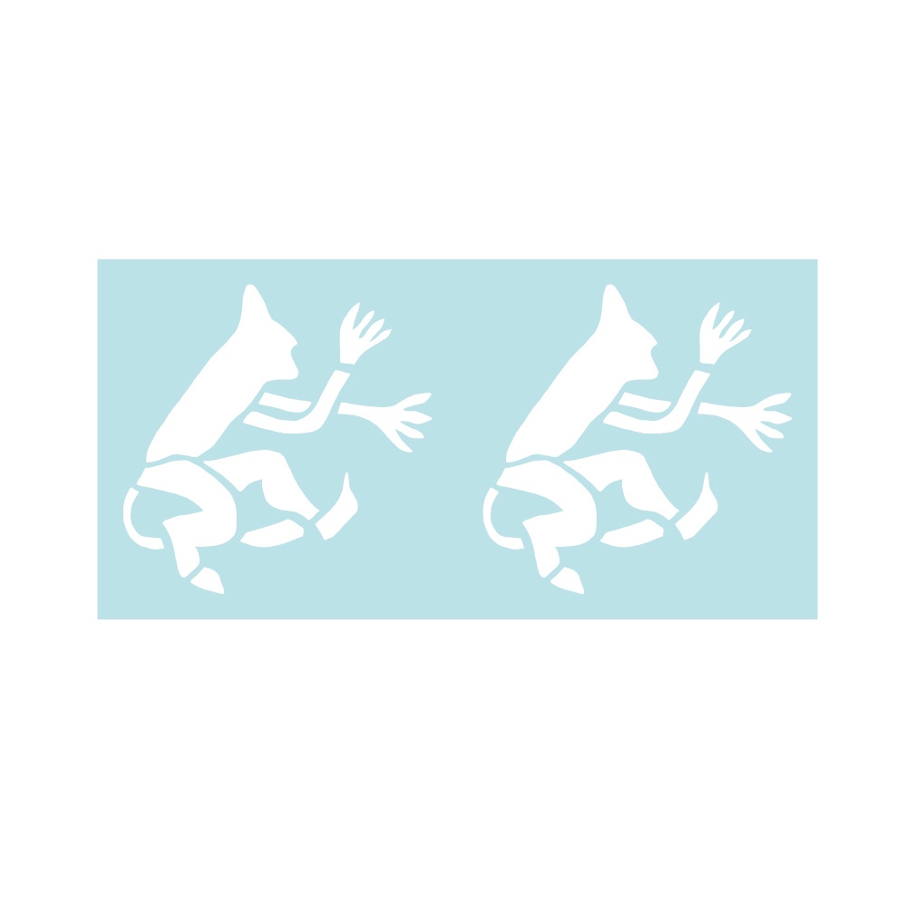 戦車ステッカー ダス・ライヒ「跳ねる悪魔」60mm(2片) 右向き