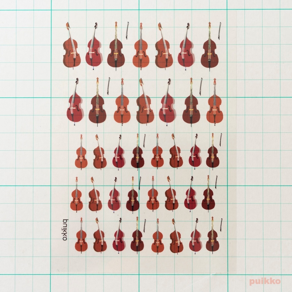 レジン封入用フィルム コントラバス(カラー)