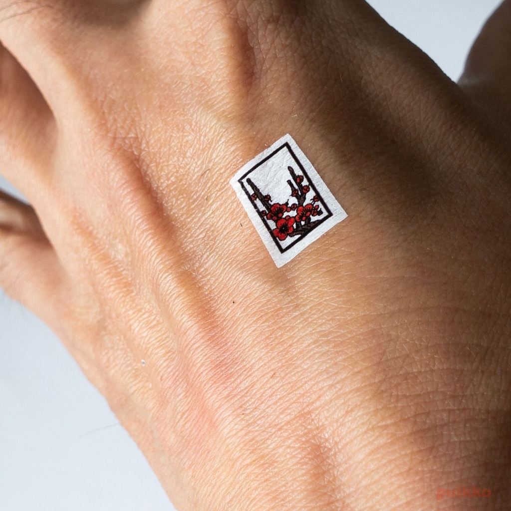 タトゥーシール 花札(8x14mm)