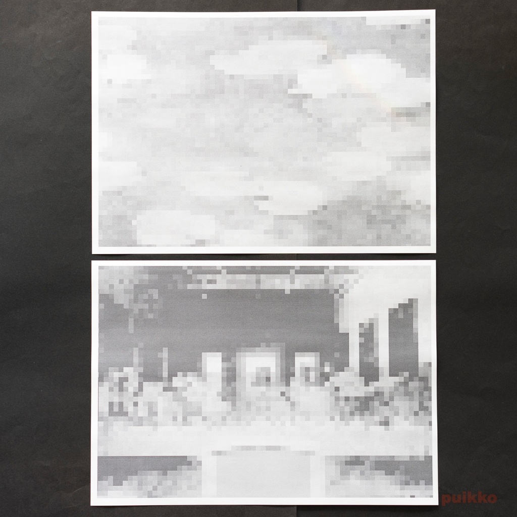 紙製ブックカバー モザイク柄(5枚セット)