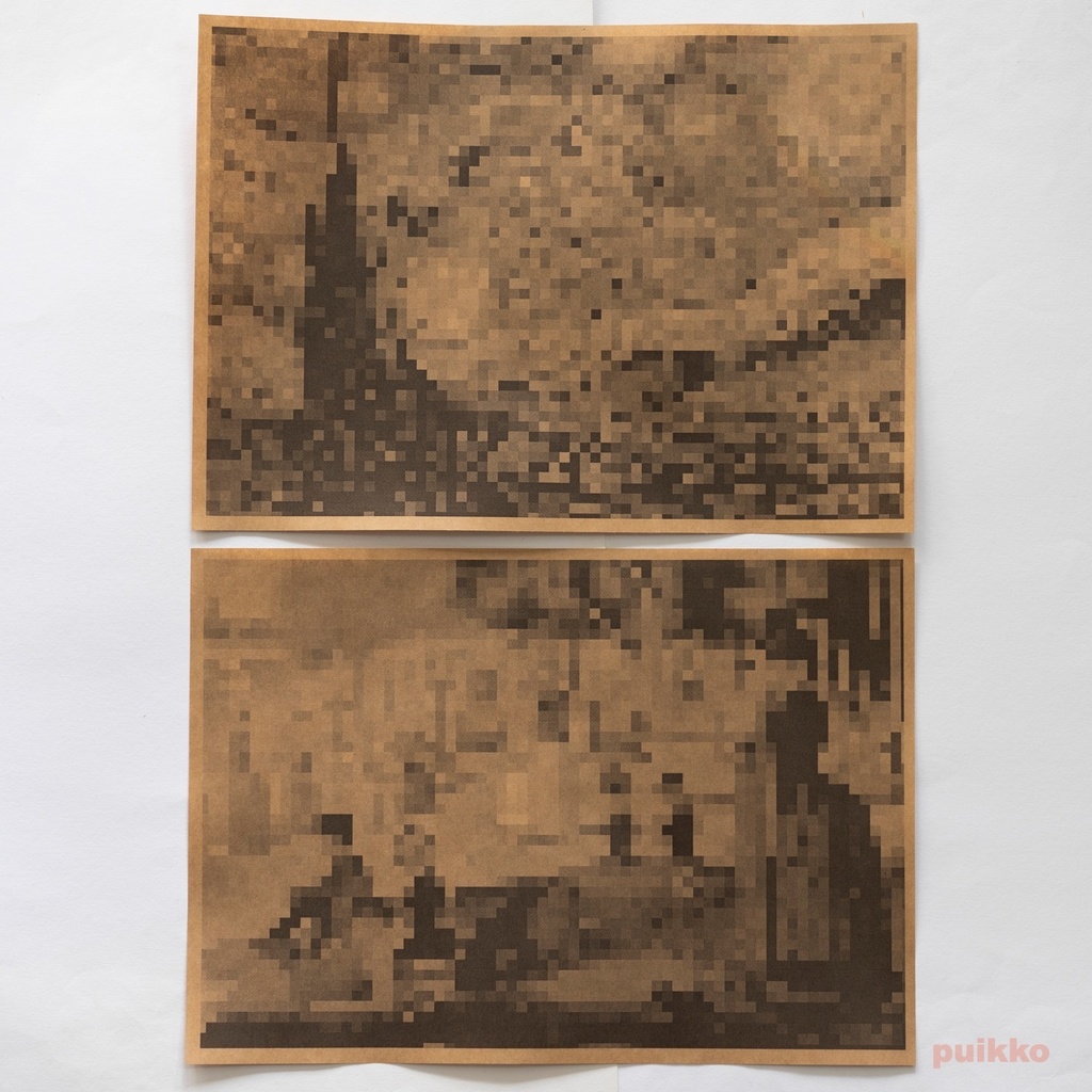 紙製ブックカバー モザイク柄(5枚セット)