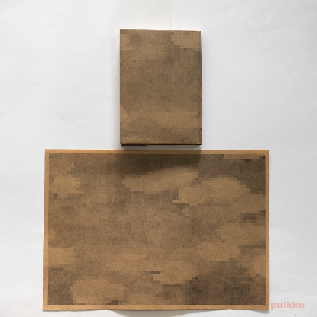 紙製ブックカバー モザイク柄(5枚セット)