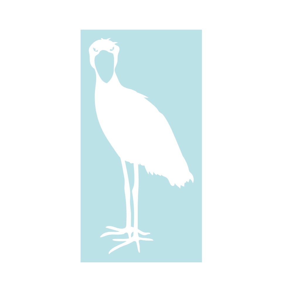 アイロンプリント ハシビロコウ