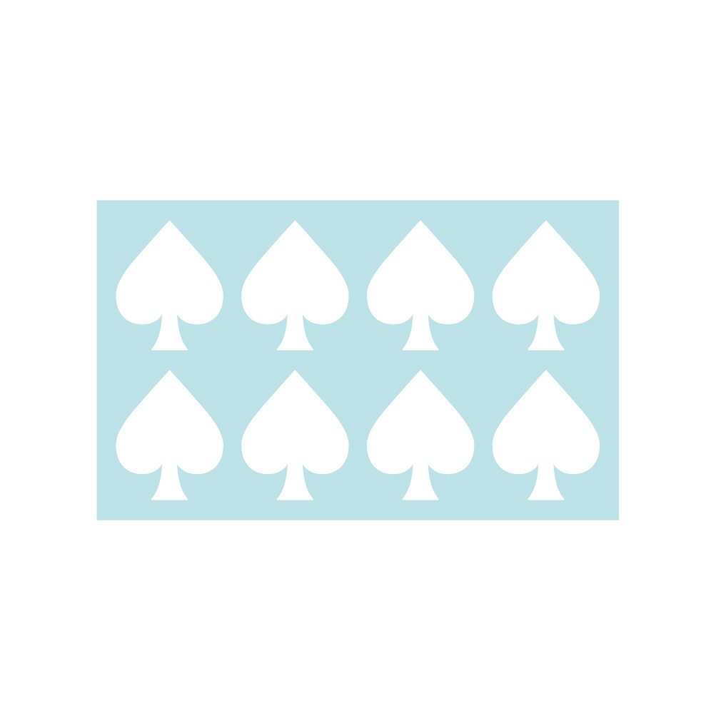 ステッカー トランプ スペード(8片)