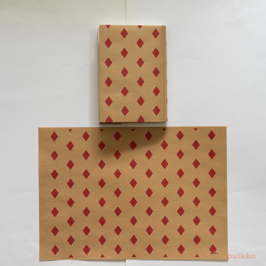 紙製ブックカバー トランプもよう(カラー)(5枚セット)