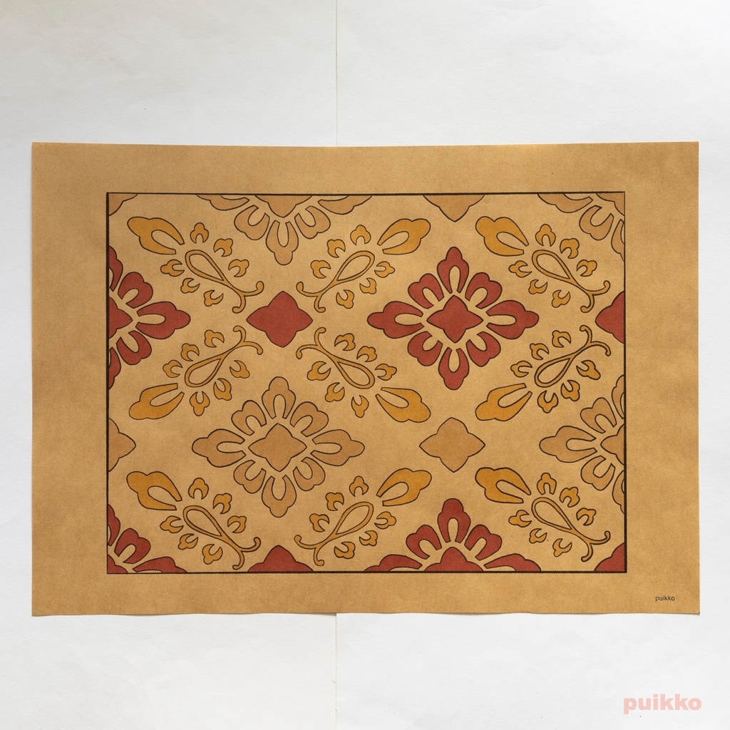 紙製ブックカバー 求古図譜 織文之部(カラー) A3判(5枚セット)