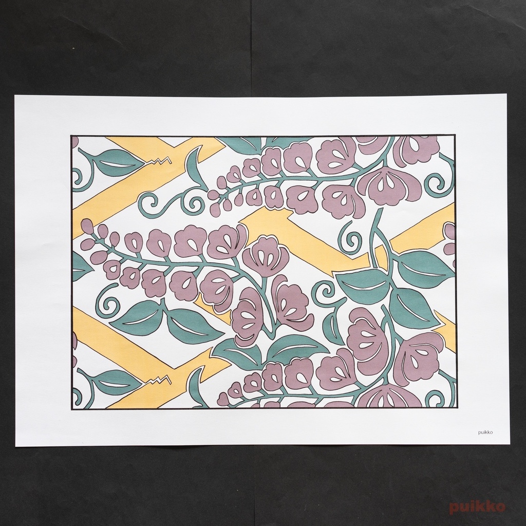 紙製ブックカバー 求古図譜 織文之部(カラー) A3判(5枚セット)