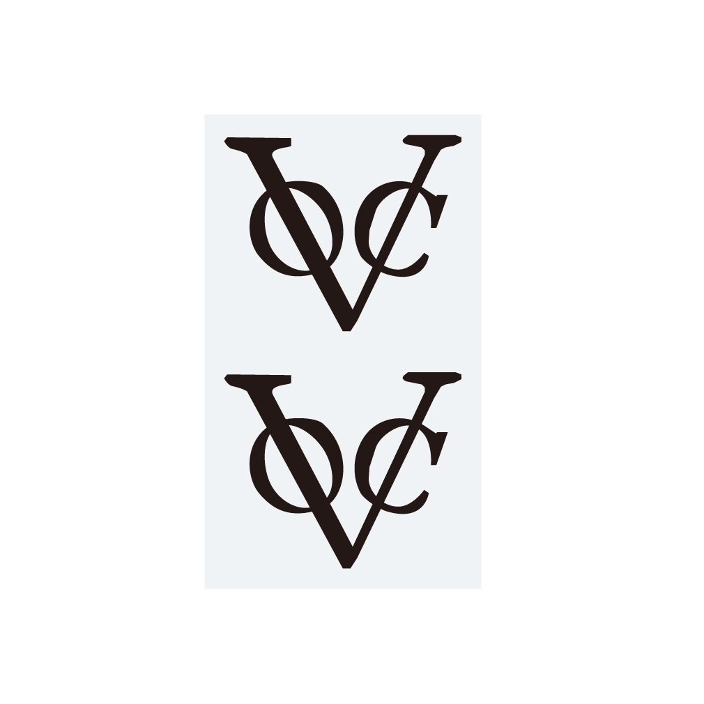 ステッカー　オランダ東インド会社ロゴ（2片）