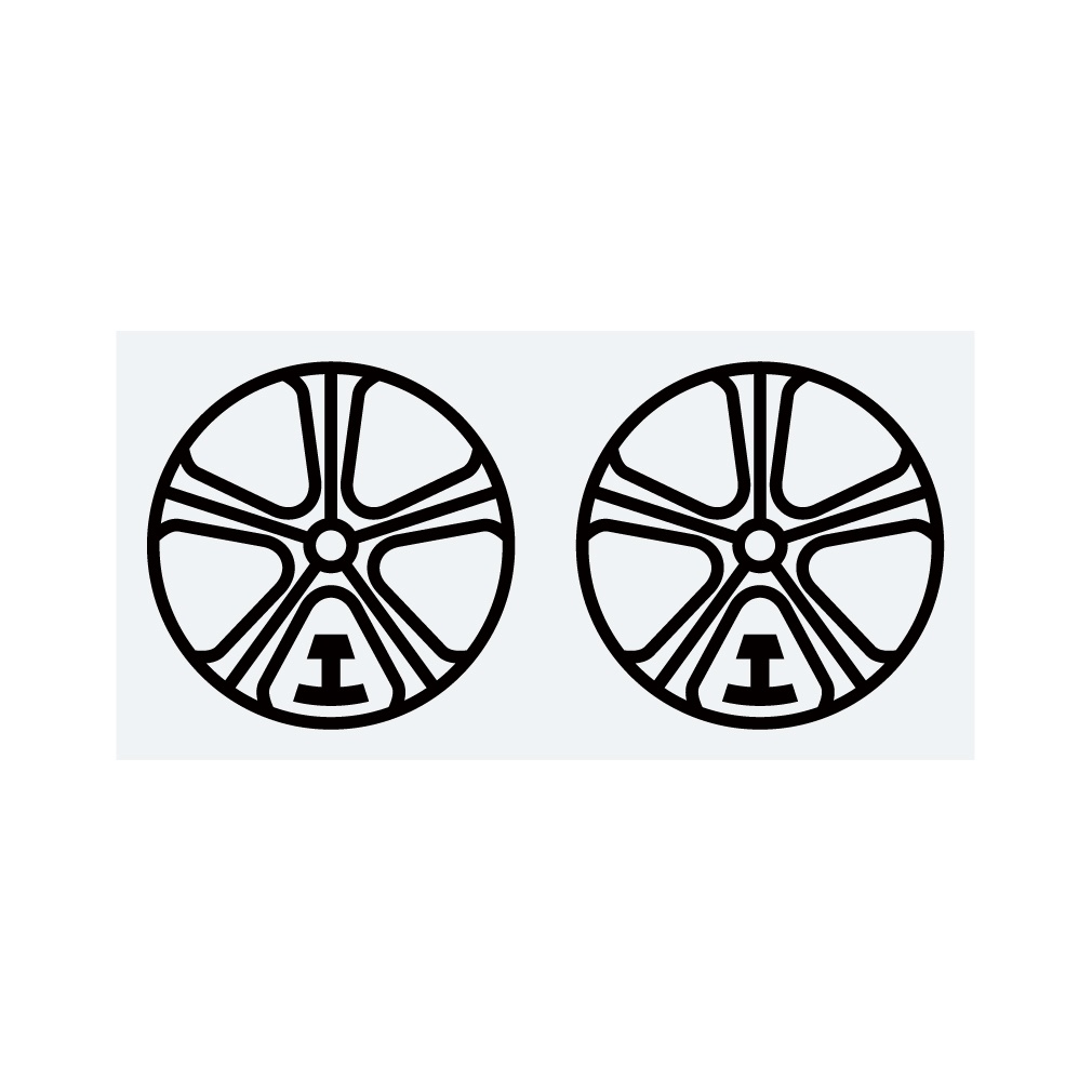 ステッカー　鉄道マーク　川越鉄道・小（2片）