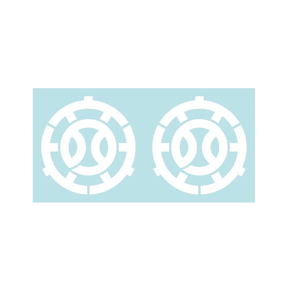 ステッカー 鉄道マーク 武蔵野鉄道・小(2片)