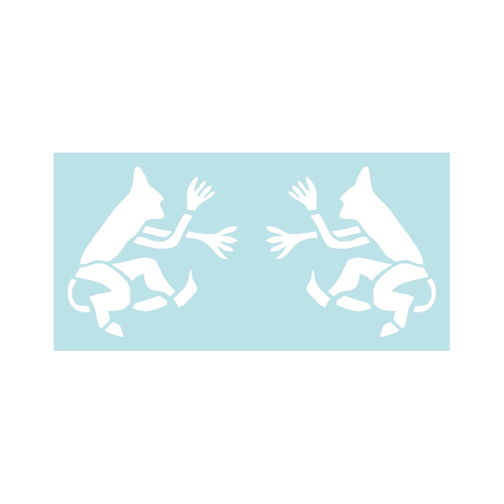 戦車ステッカー ダス・ライヒ「跳ねる悪魔」60mm(2片) 左向き・右向き