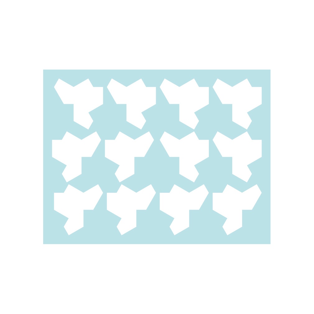 ステッカー アインシュタイン・タイル スミス帽(12片)