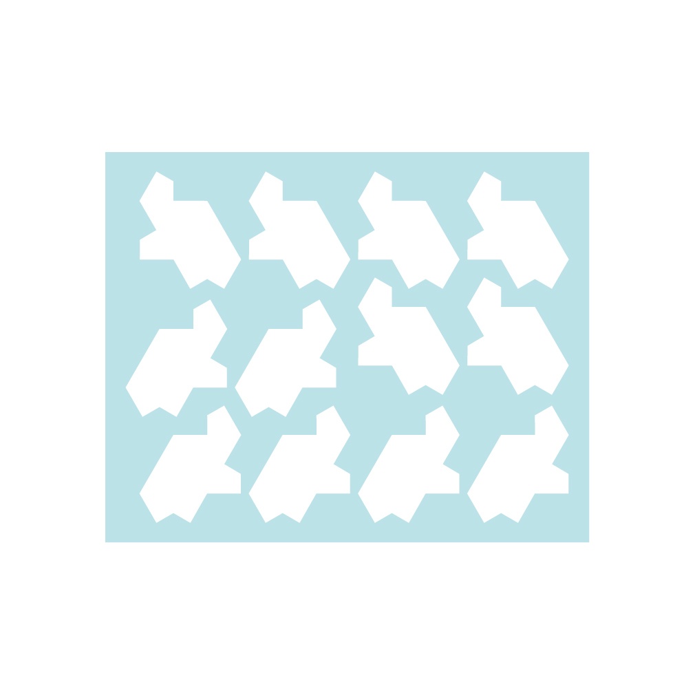 ステッカー アインシュタイン・タイル カメ(12片)