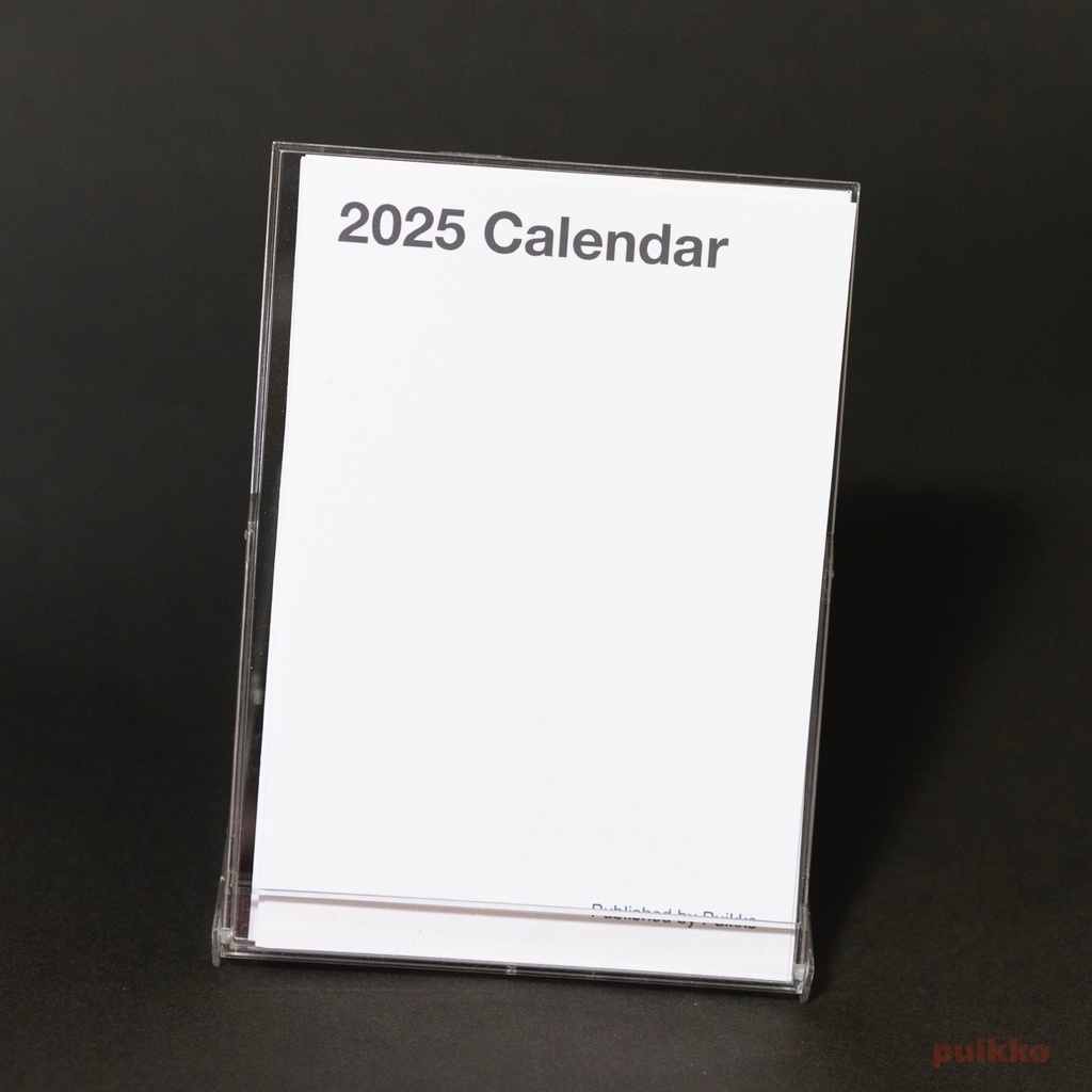 カレンダー 2025年 ブランク縦