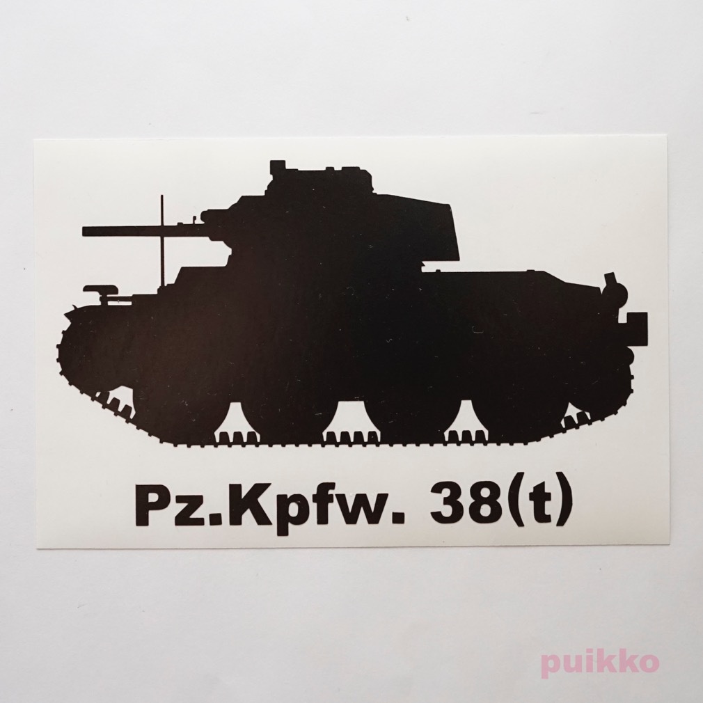 戦車ステッカー　38(t)