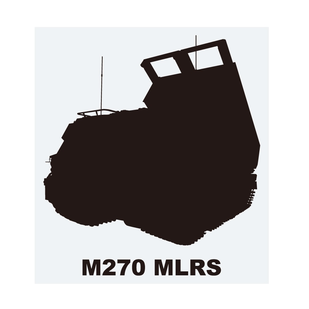 ミリタリーステッカー 多連装ロケットシステムM270 MLRS