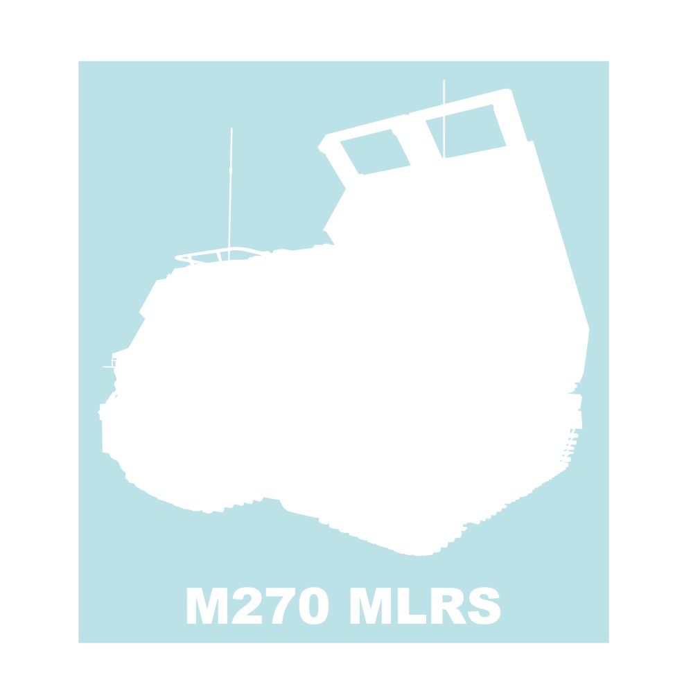 ミリタリーステッカー 多連装ロケットシステムM270 MLRS