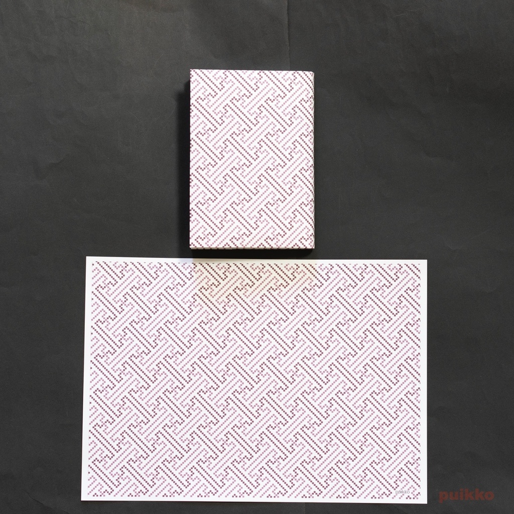 紙製ブックカバー 和柄パターン・ドット(カラー)(5枚セット)