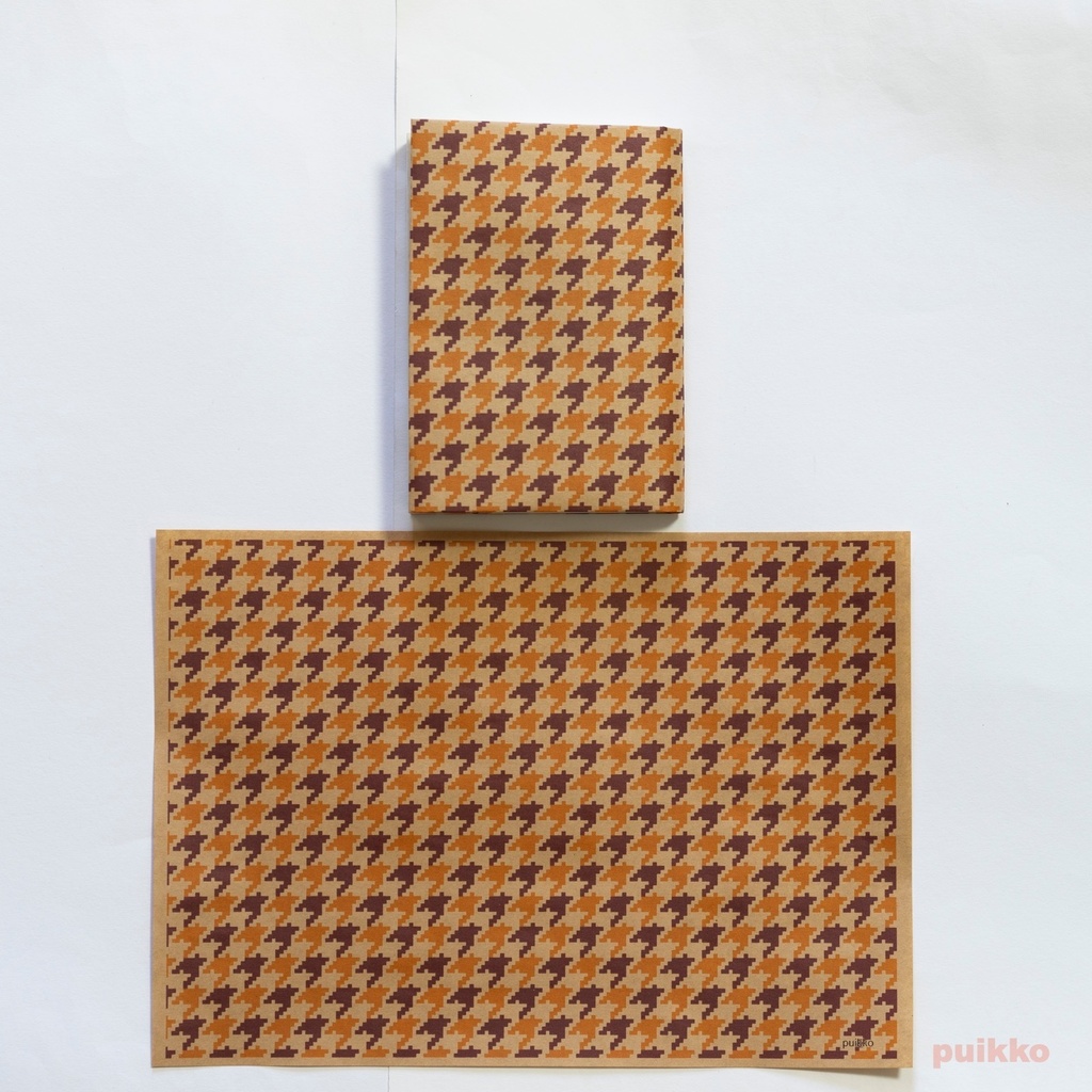 紙製ブックカバー 和柄パターン・ドット(カラー)(5枚セット)