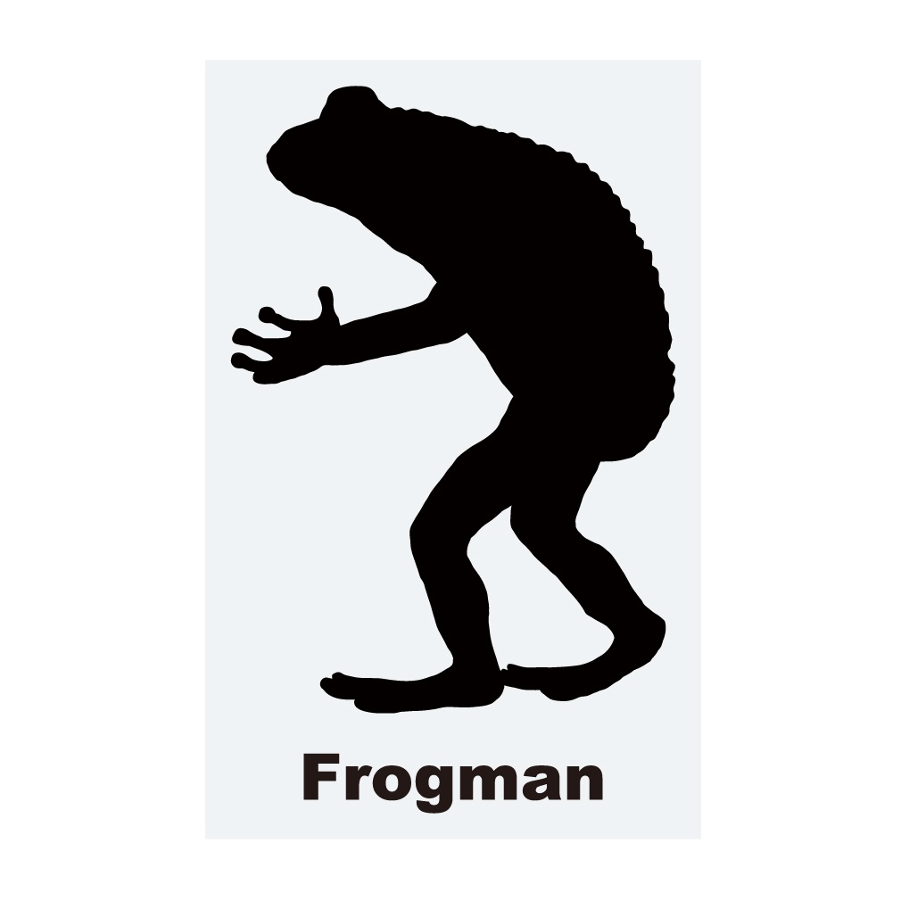 UMAステッカー カエル男