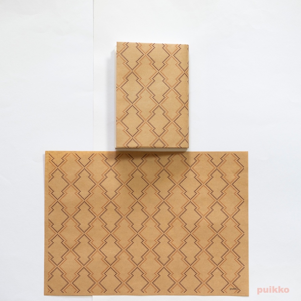 紙製ブックカバー 和柄パターン・ドット2(カラー)(5枚セット)