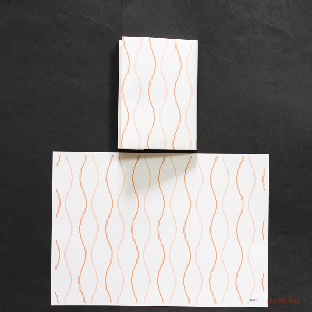 紙製ブックカバー 和柄パターン・ドット2(カラー)(5枚セット)