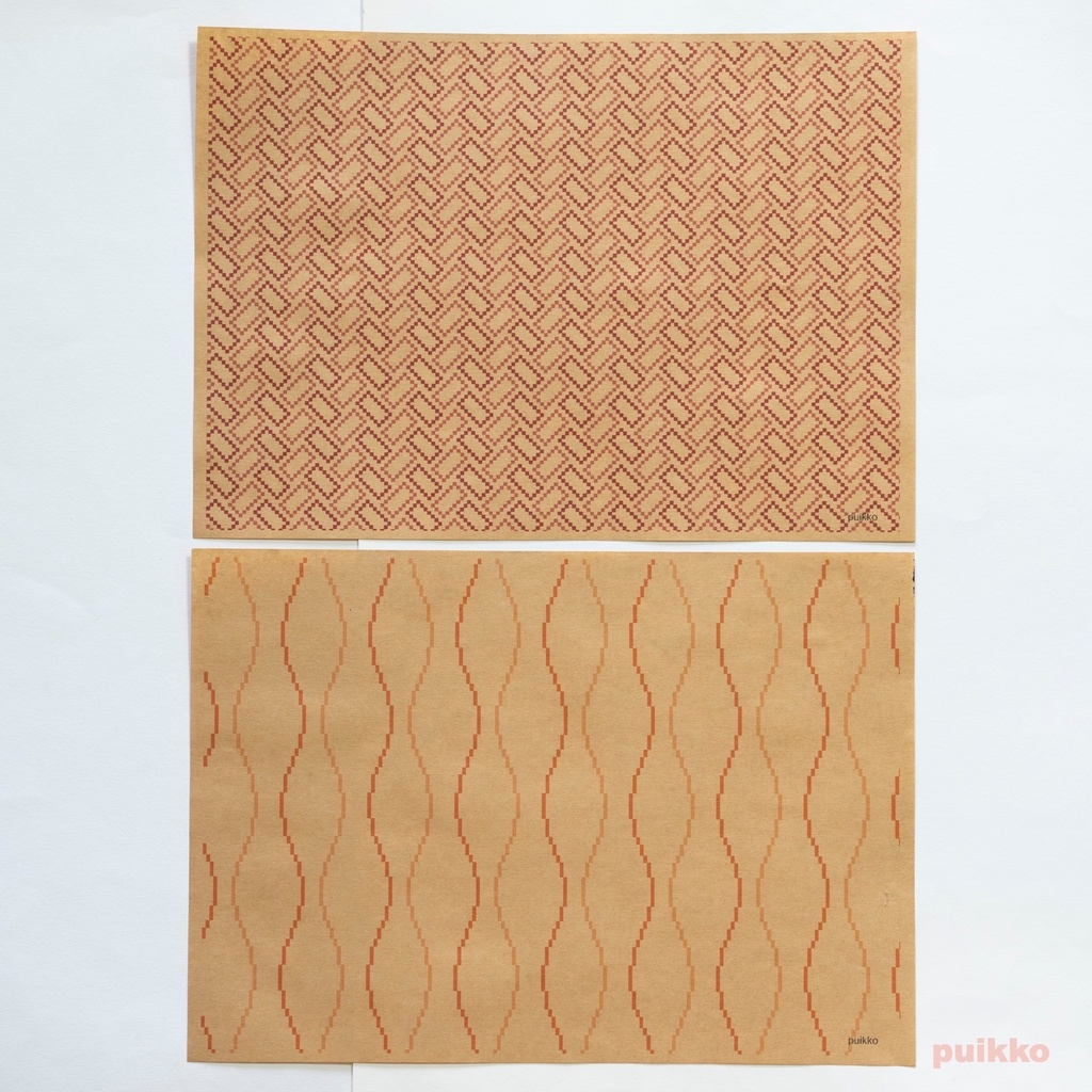 紙製ブックカバー 和柄パターン・ドット2(カラー)(5枚セット)