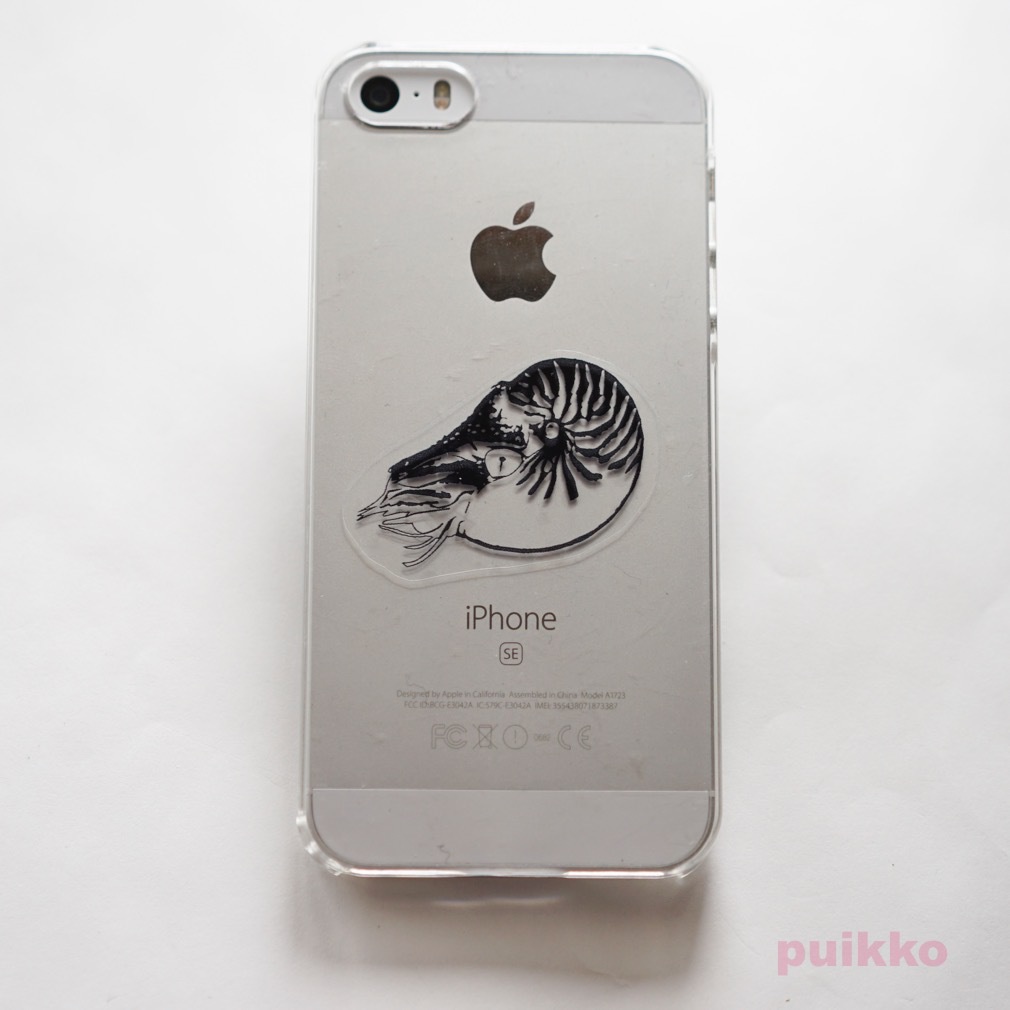 透明シール オウムガイ・カブトガニ・メンダコ