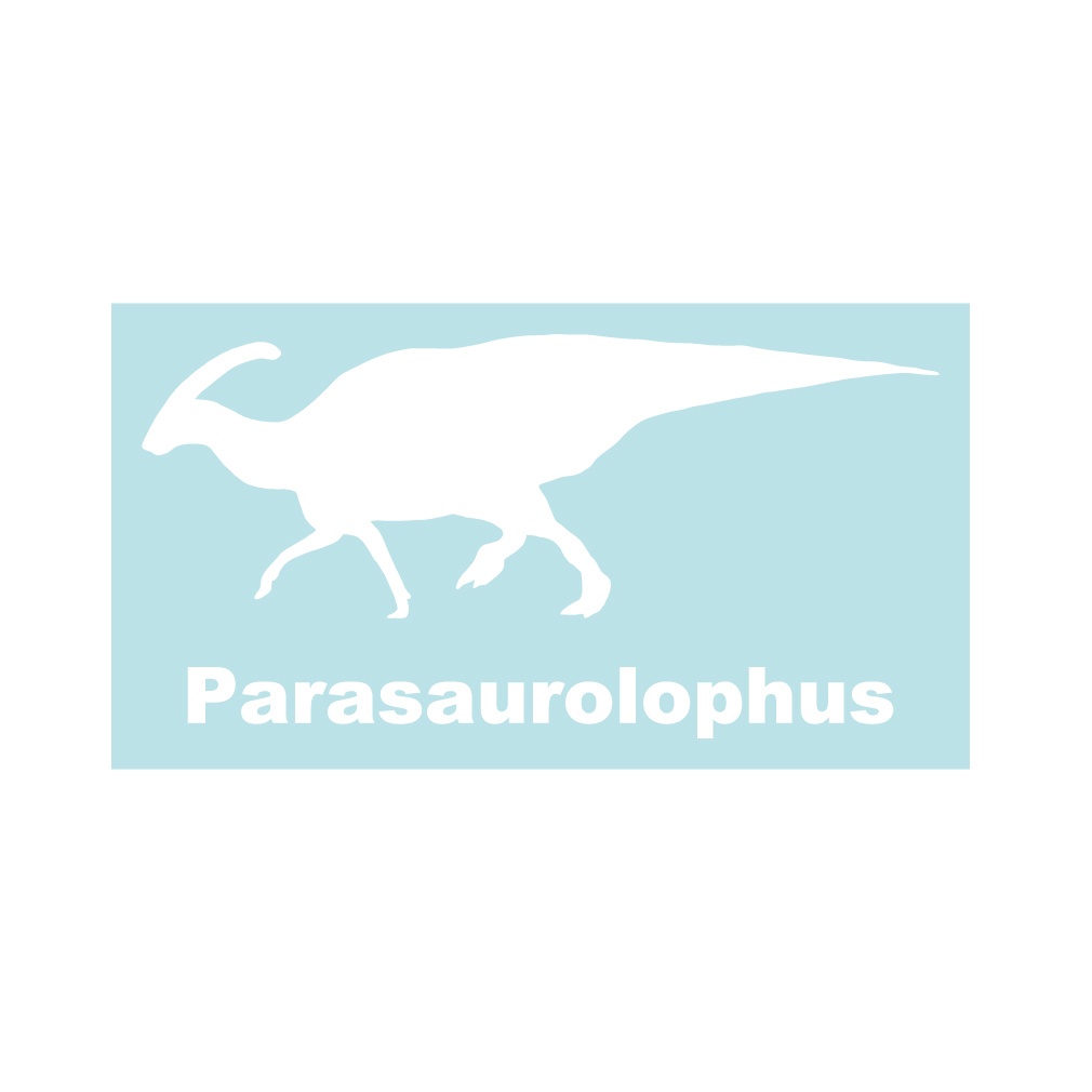 恐竜ステッカー パラサウロロフス