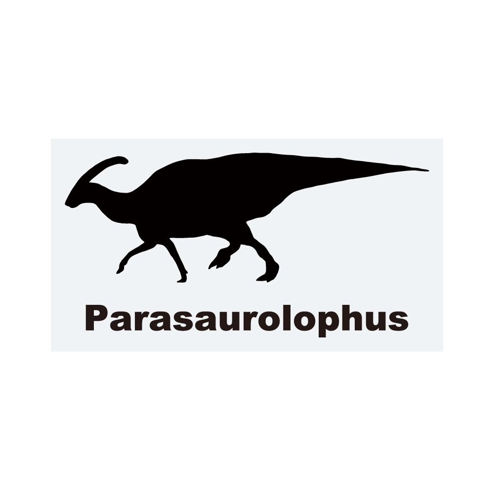 恐竜ステッカー パラサウロロフス