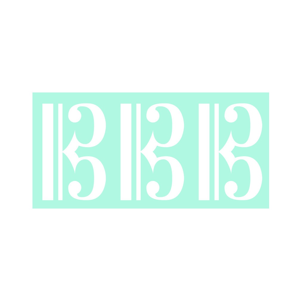 ハ音記号 アイロンプリント