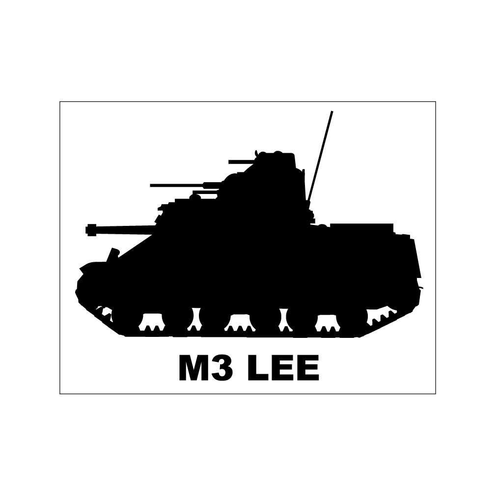 戦車ステッカー M3中戦車リー