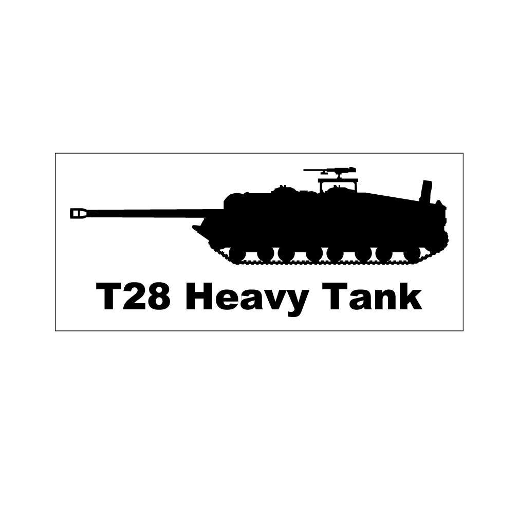 戦車ステッカー T28重戦車