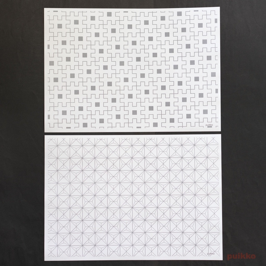 紙製ブックカバー 「北斎模様画譜」1(5枚セット)