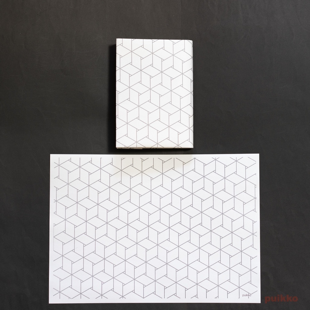 紙製ブックカバー 「北斎模様画譜」1(5枚セット)