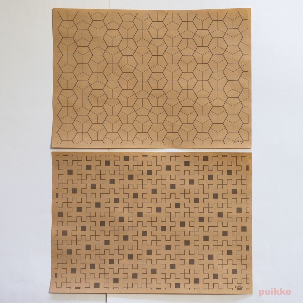 紙製ブックカバー 「北斎模様画譜」1(5枚セット)