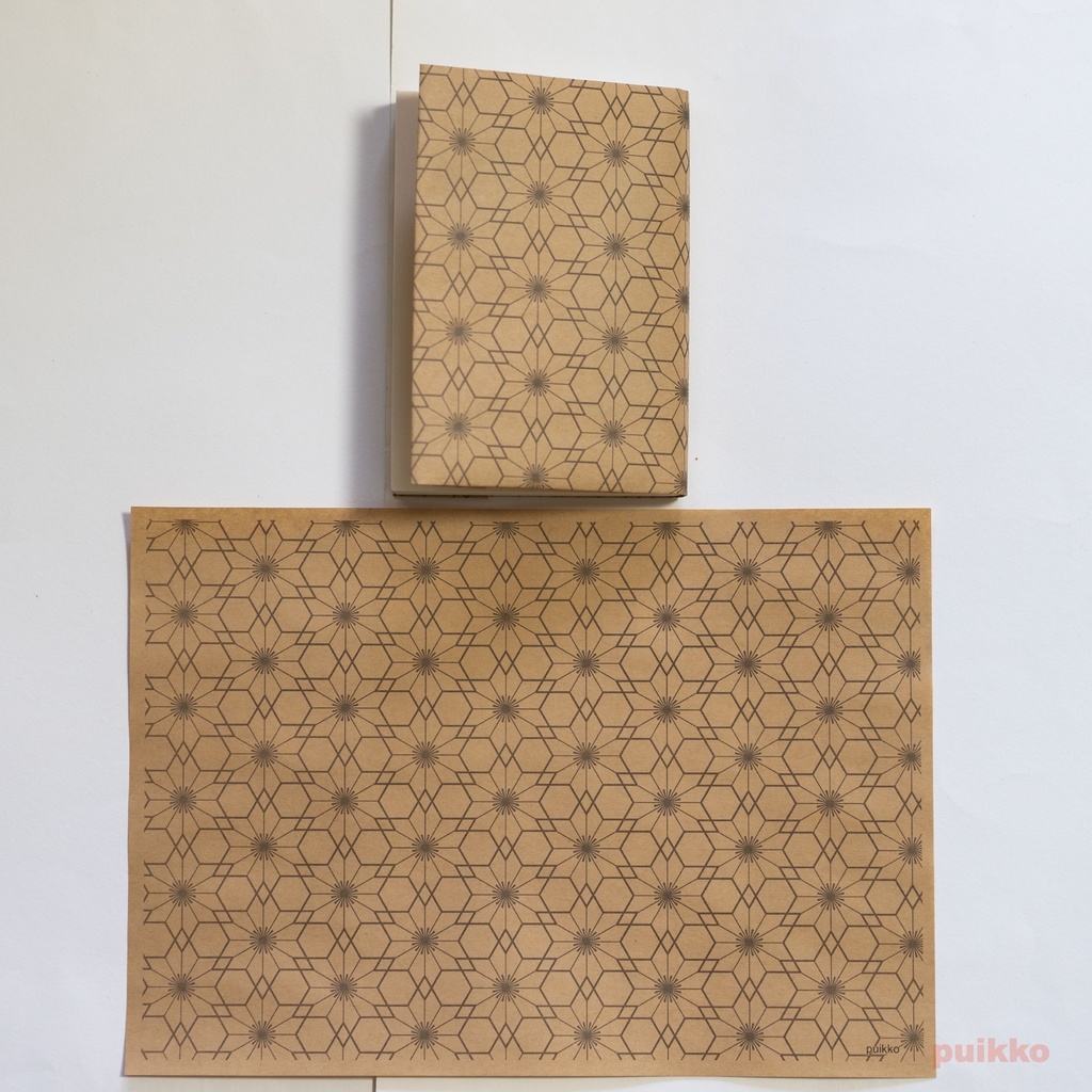 紙製ブックカバー 「北斎模様画譜」1(5枚セット)