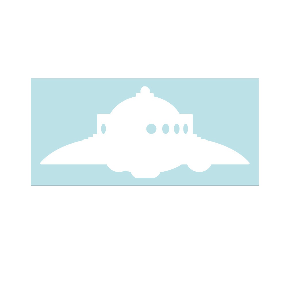 アダムスキー型UFO ステッカー