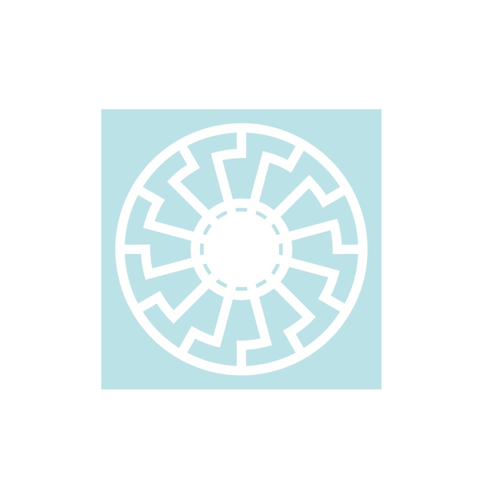 ステッカー 黒い太陽