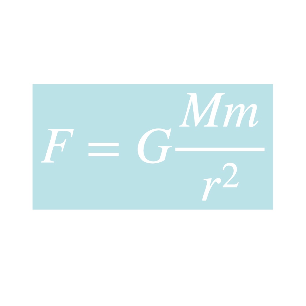ステッカー 万有引力の法則