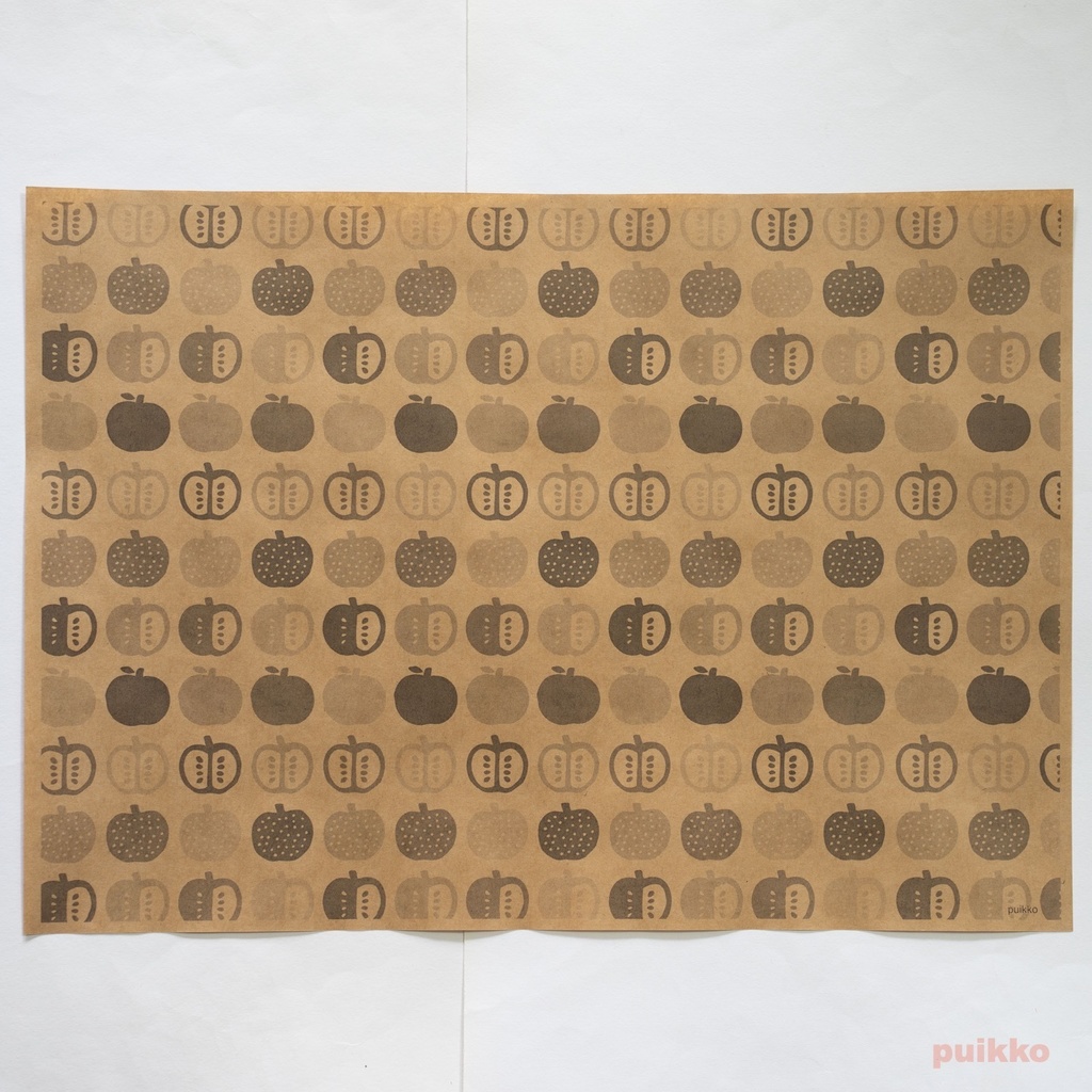 紙製ブックカバー 北欧パターン(モノクロ) A3判(5枚セット)