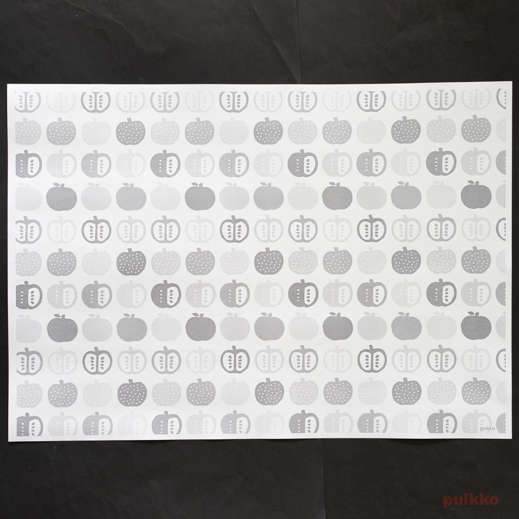 紙製ブックカバー 北欧パターン(モノクロ) A3判(5枚セット)