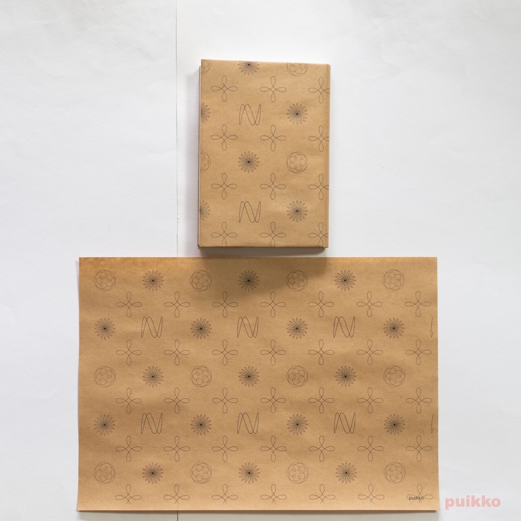 紙製ブックカバー 数学柄1(5枚セット)