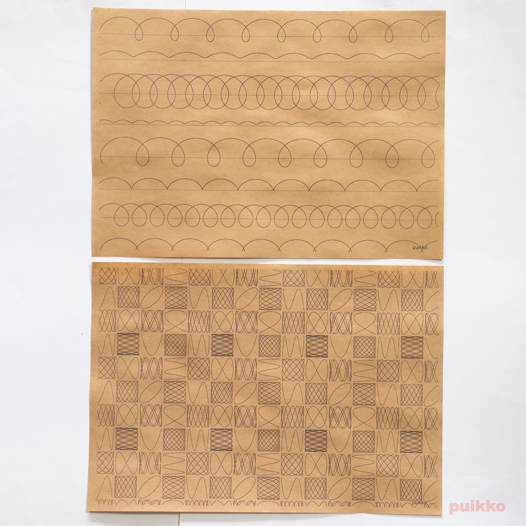 紙製ブックカバー 数学柄1(5枚セット)