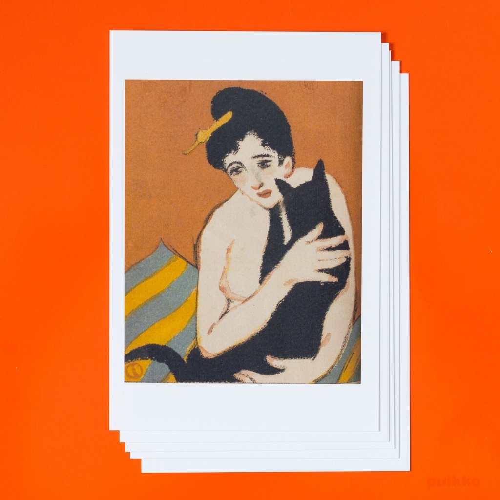 ポストカード 猫の名画・日本編(5枚セット)