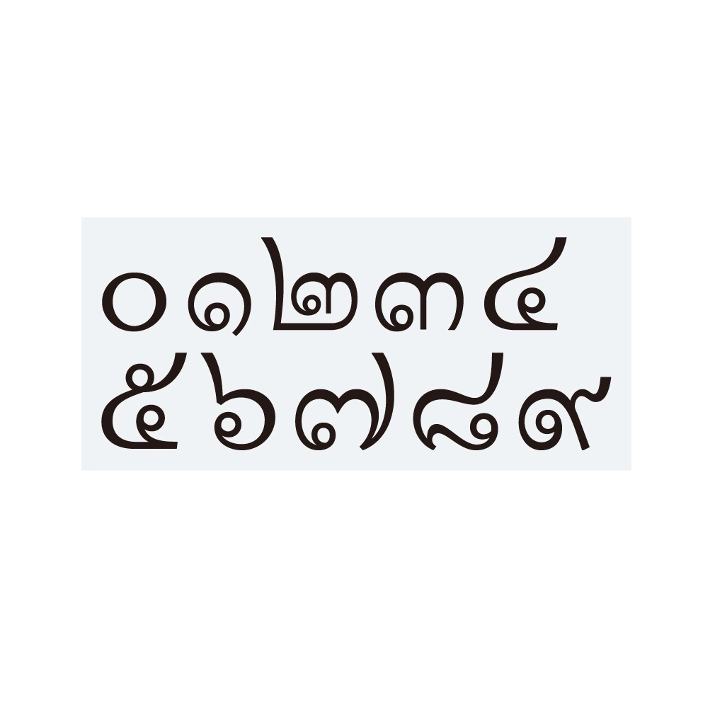 ステッカー タイ数字