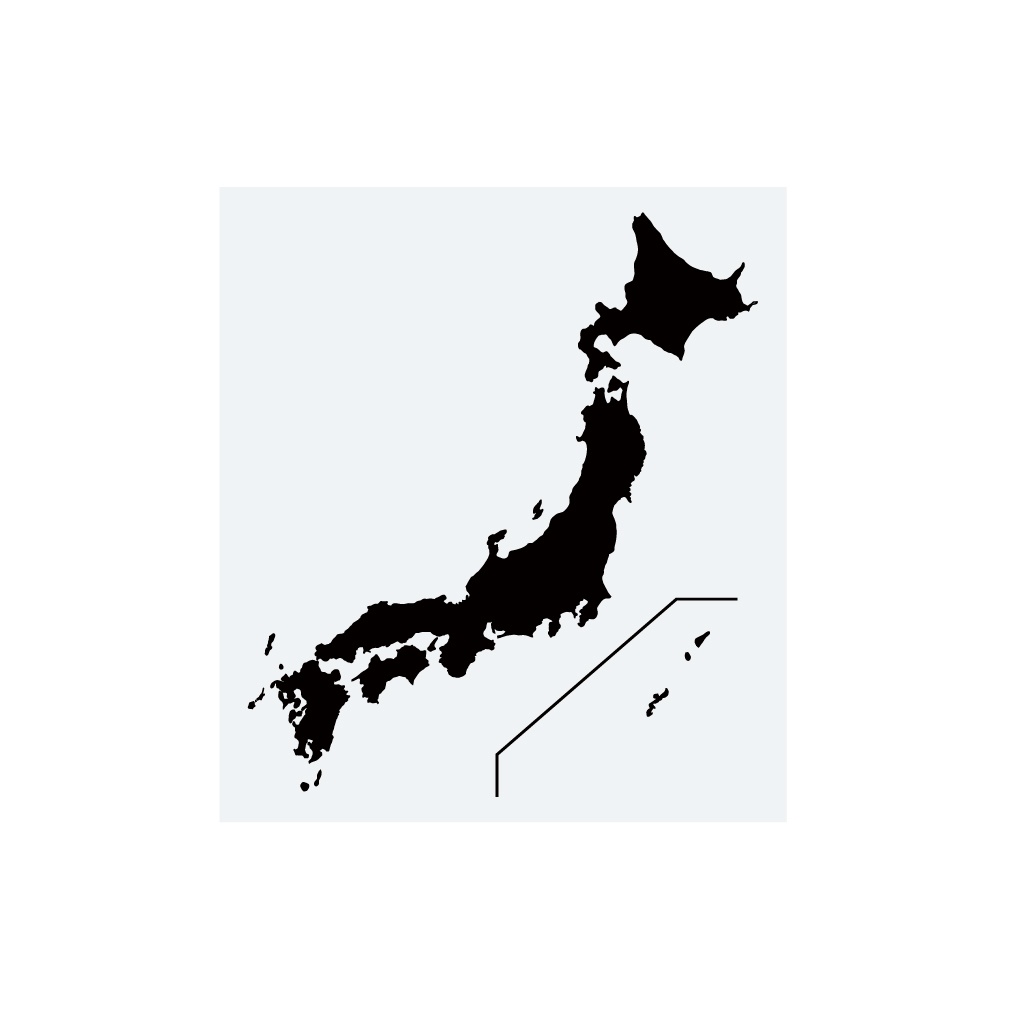 ステッカー 地図 日本